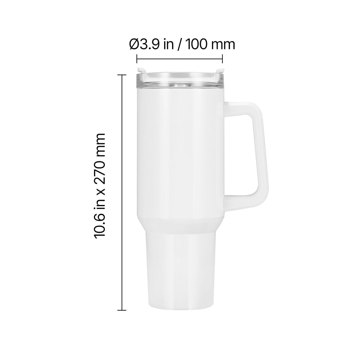 Sublimation Tumblers, 8 Pack, 40 oz Tumblers Bulk with Handle, Stainless Steel Sublimation Cups with Lids and Straws, Double Wall Insulated Tumbler Blank, for DIY Personalized Customization