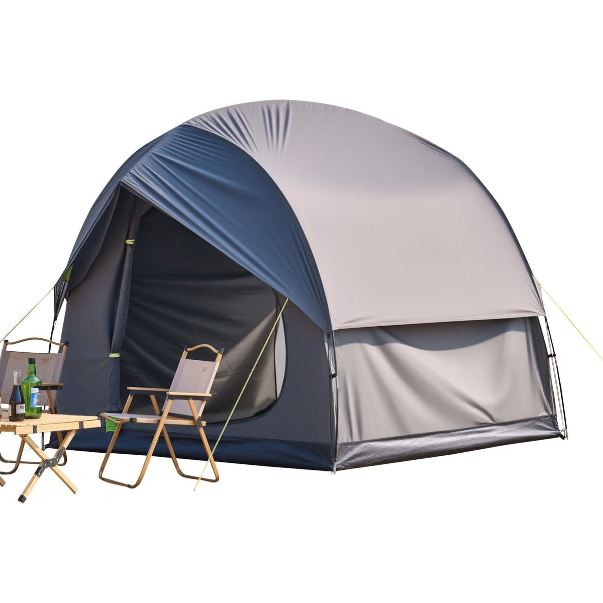 SUV Tent for Camping, 8FT L x 8FT W, Waterproof PU2000mm Spacious Double Layer Design for 5-8 Person, SUV Camping Tent with Mesh Windows, Includes Rainfly & Storage Bag, for Outdoor Activities