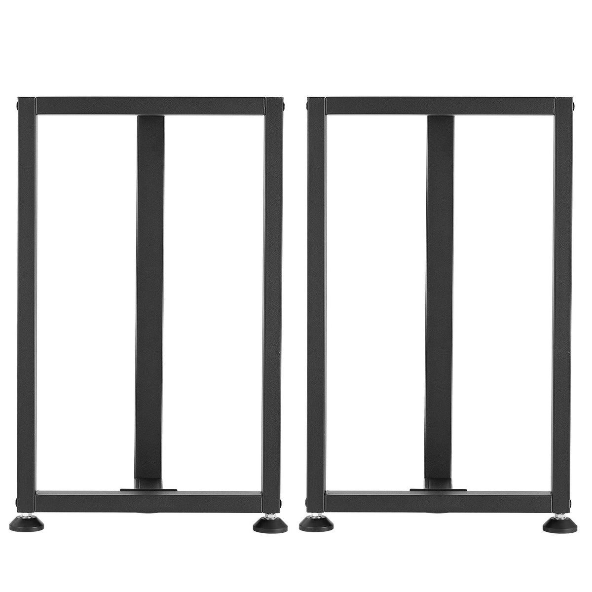 Table Legs, 29.1" H x 17.7" W Square T Shape Steel Furniture Legs, Modular Design, Easy Assembly, 2204 lbs Max Load Heavy Duty, for Home Office Desk, Dinner Table, Workbenches, Set of 2, Black