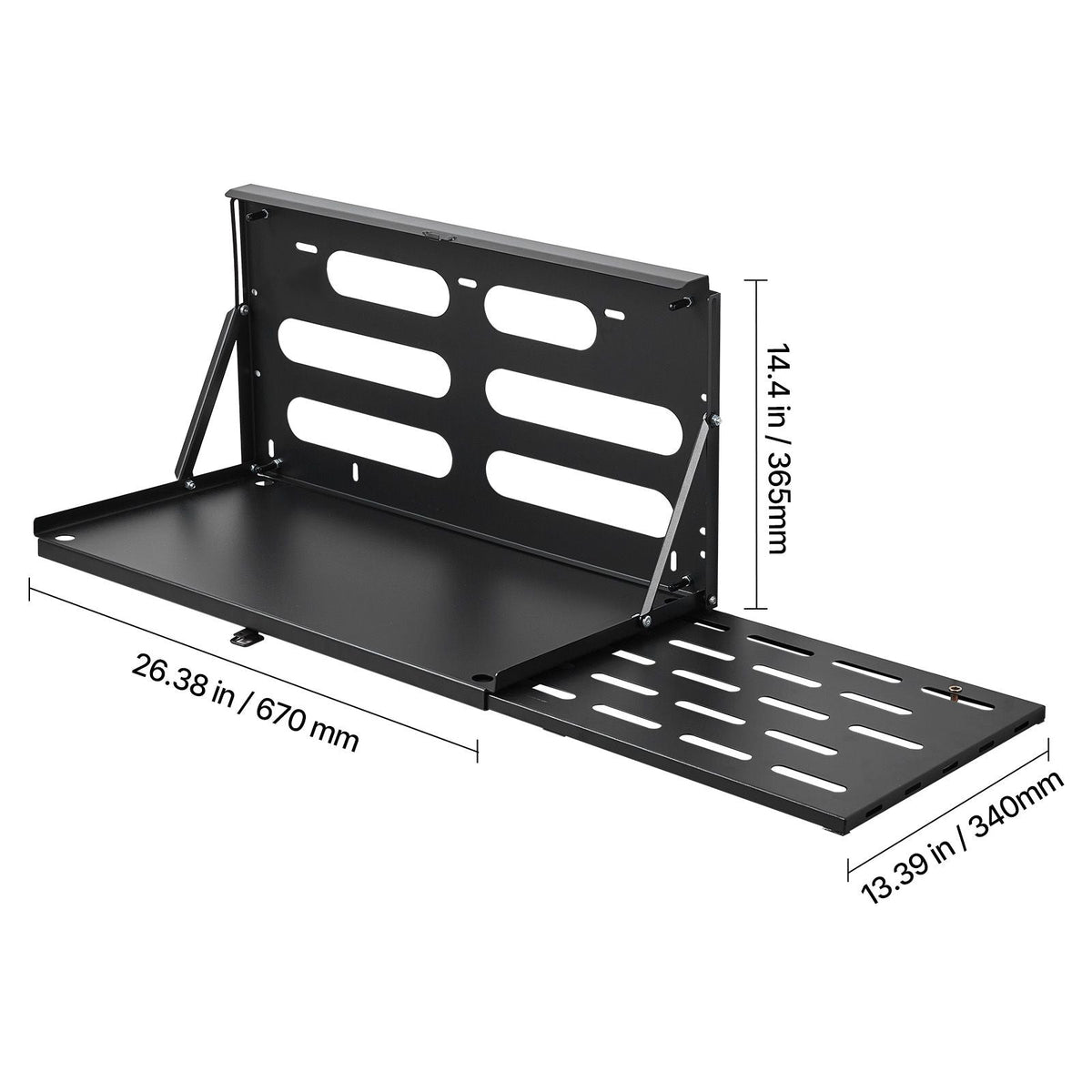 Tailgate Table, for 2007-2024 Jeep Wrangler JK, 88 lbs Capacity, Carbon Steel Foldable Molle Panel Drop Down Table, Rear Door Cargo Storage Rack Shelf Luggage Holder Carrier Camping Accessories