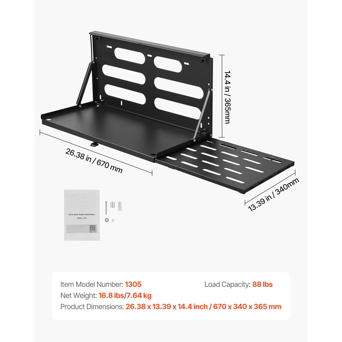 Tailgate Table, for 2007-2024 Jeep Wrangler JK, 88 lbs Capacity, Carbon Steel Foldable Molle Panel Drop Down Table, Rear Door Cargo Storage Rack Shelf Luggage Holder Carrier Camping Accessories