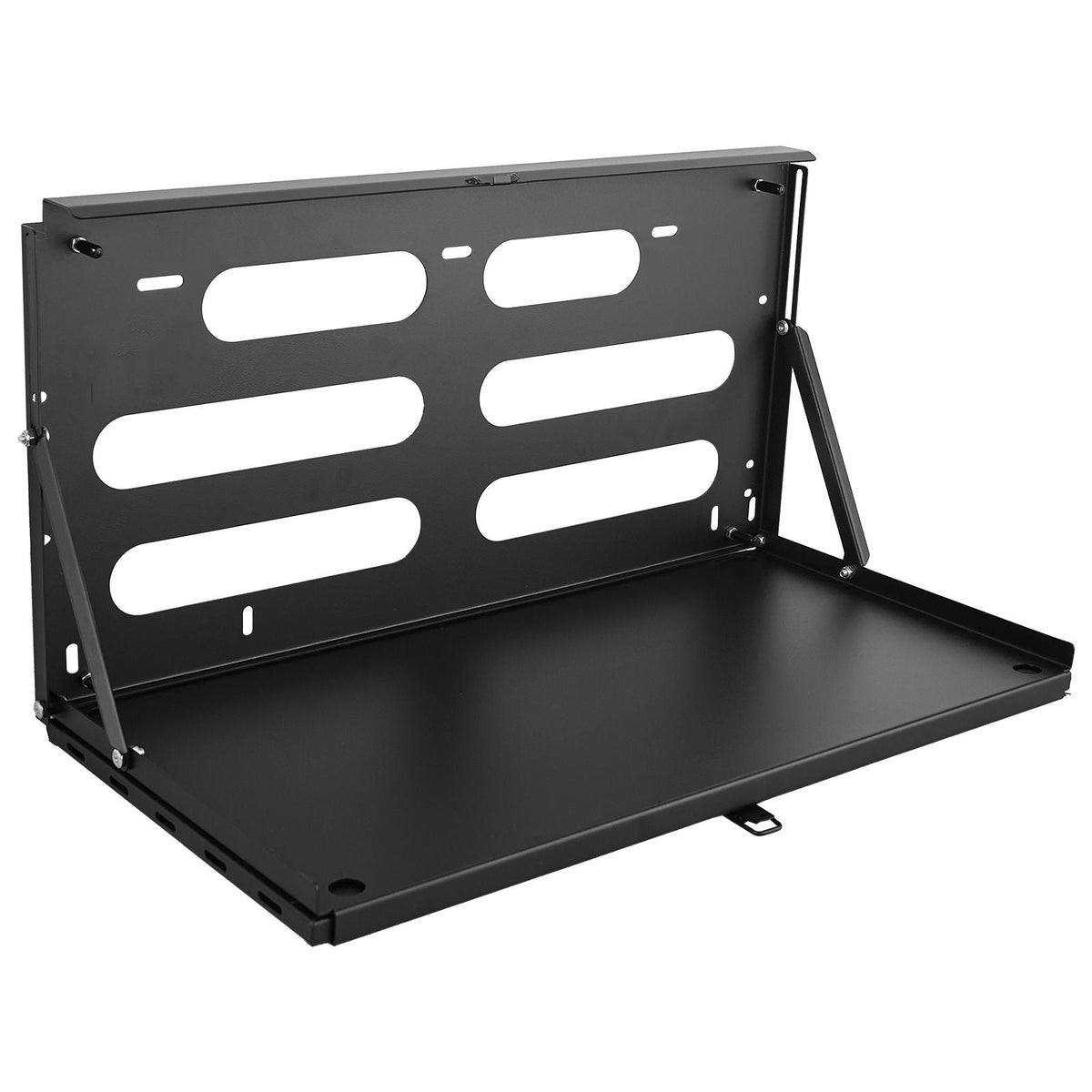Tailgate Table, for 2007-2024 Jeep Wrangler JK, 88 lbs Capacity, Carbon Steel Foldable Molle Panel Drop Down Table, Rear Door Cargo Storage Rack Shelf Luggage Holder Carrier Camping Accessories