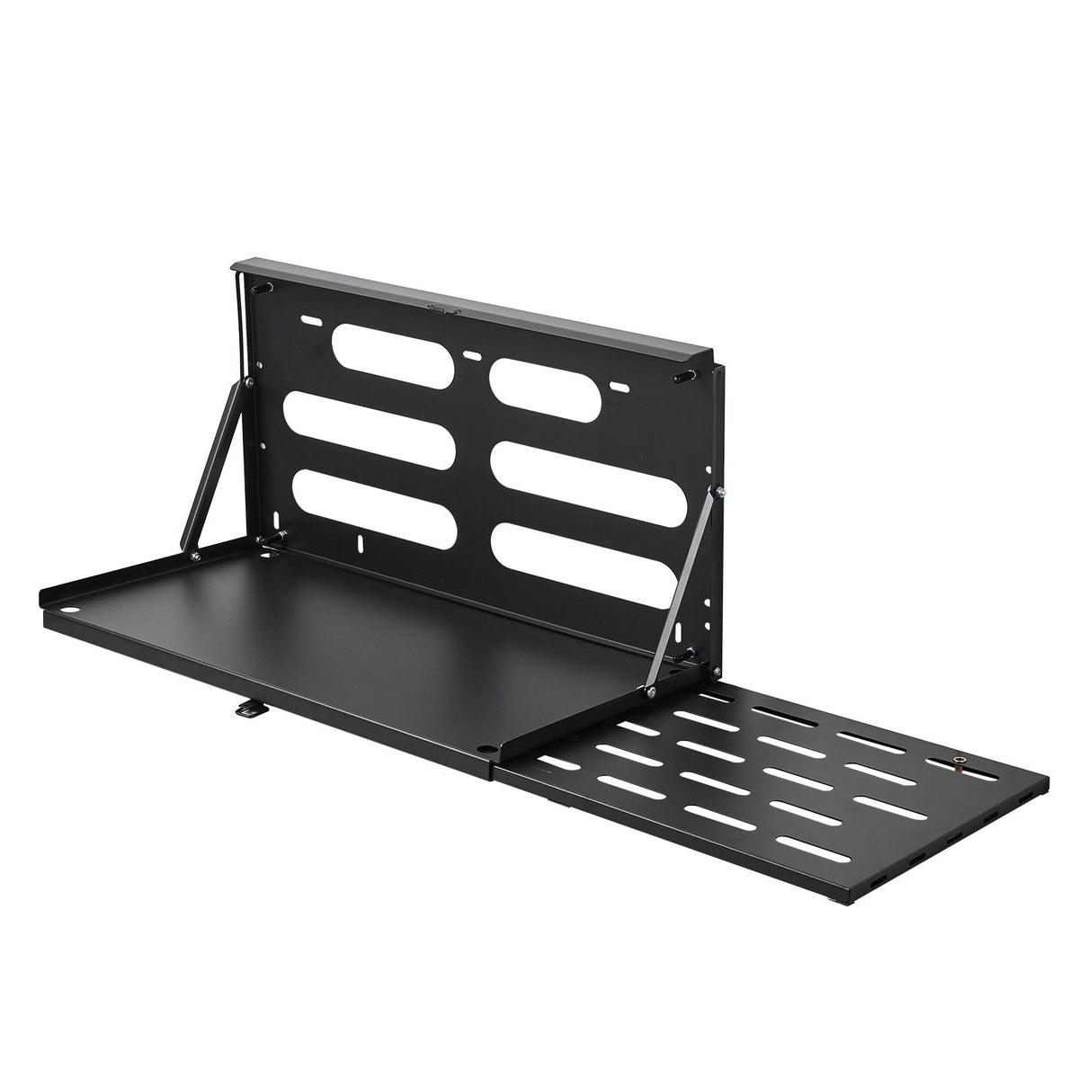 Tailgate Table, for 2007-2024 Jeep Wrangler JK, 88 lbs Capacity, Carbon Steel Foldable Molle Panel Drop Down Table, Rear Door Cargo Storage Rack Shelf Luggage Holder Carrier Camping Accessories
