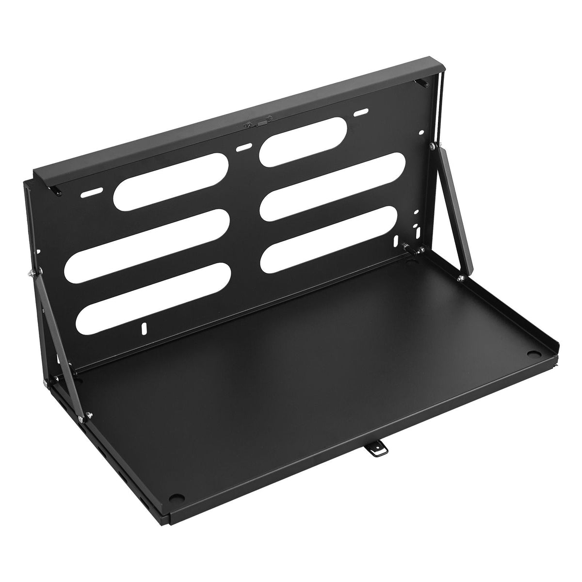 Tailgate Table, for 2007-2024 Jeep Wrangler JK, 88 lbs Capacity, Carbon Steel Foldable Molle Panel Drop Down Table, Rear Door Cargo Storage Rack Shelf Luggage Holder Carrier Camping Accessories