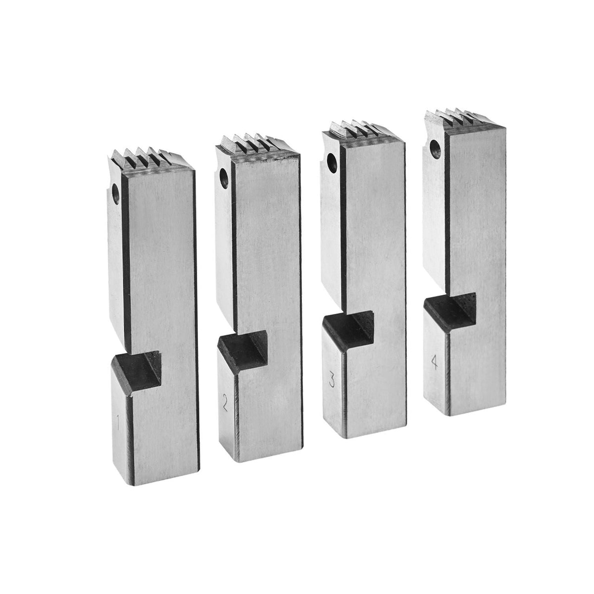 Threading Machine Dies, 2-1/2" to 4" NPT Pipe Dies(4 Packs), Right-Handed HSS Pipe Threading Dies, Fit Integrated Pipe Threading Machines