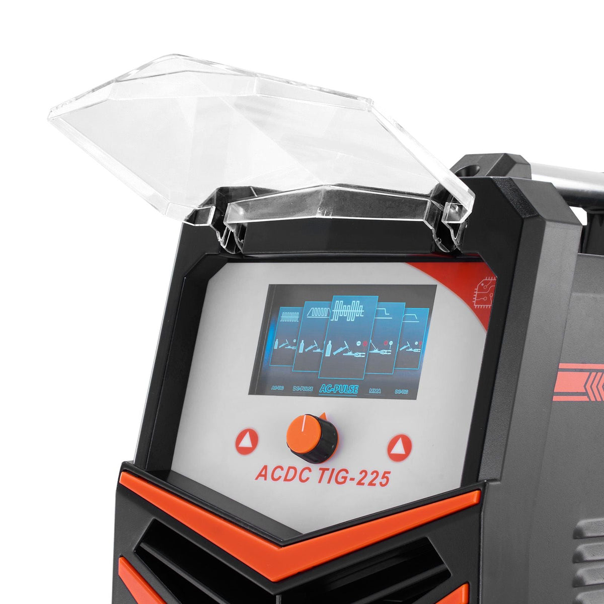 TIG Welder, 225A 6-In-1 Aluminum Welding Machine (Large LED Display)- AC TIG/DC TIG/AC Pulse TIG/DC Pulse TIG/Spot TIG/MMA(Stick), 110&220V Dual Voltage Electric Welder with IGBT Inverter