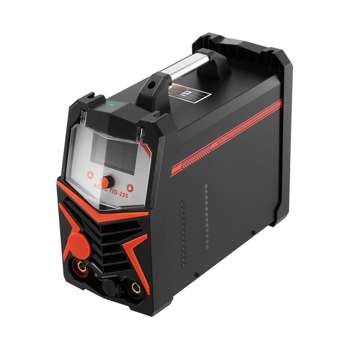 TIG Welder, 225A 6-In-1 Aluminum Welding Machine (Large LED Display)- AC TIG/DC TIG/AC Pulse TIG/DC Pulse TIG/Spot TIG/MMA(Stick), 110&220V Dual Voltage Electric Welder with IGBT Inverter