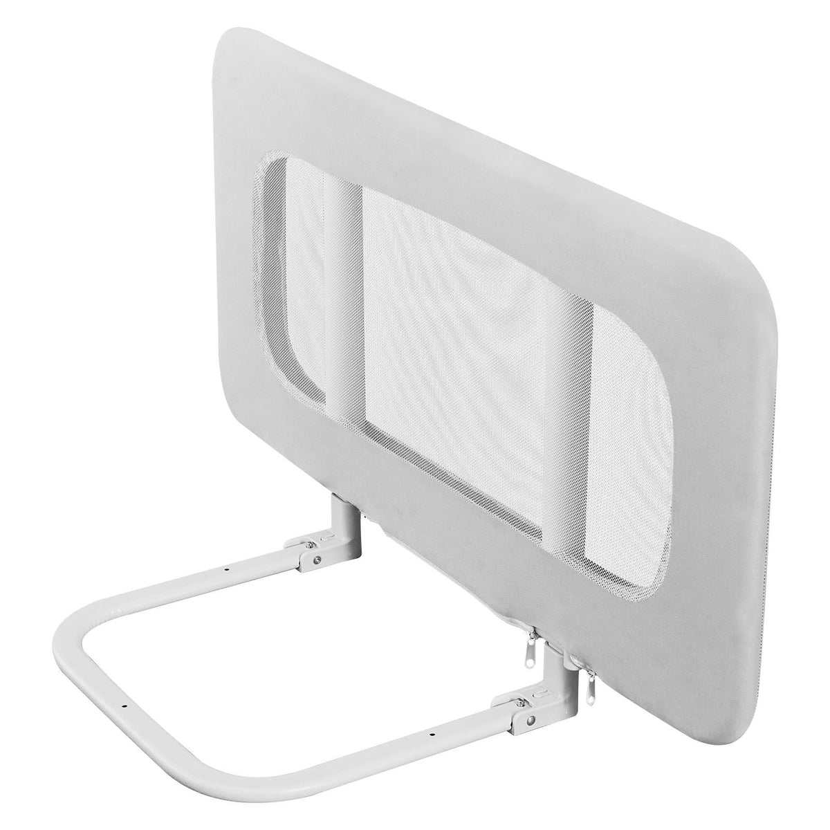 Toddler Bed Rail, Kids Beds Guard Rail with Reinforced Iron Pipe and Oxford Cloth, Adjustable Height Bed Side Railing, Portable Guard Bumper Barrier for Crib, Bunk, 31.5 x 26.38 in, 1 Piece