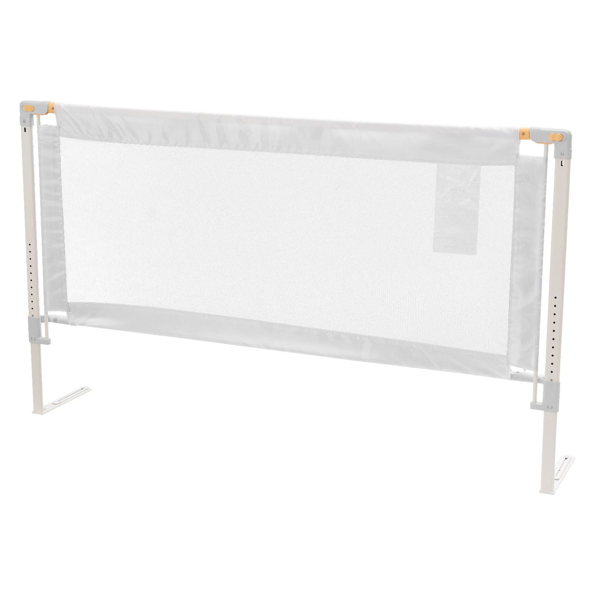 Toddler Bed Rail, Kids Beds Guard Rail with Reinforced Iron Pipe and Oxford Cloth, Adjustable Height Bed Side Railing, Portable Guard Bumper Barrier for Crib, Bunk, 59.06 x 35.04 in, 1 Piece