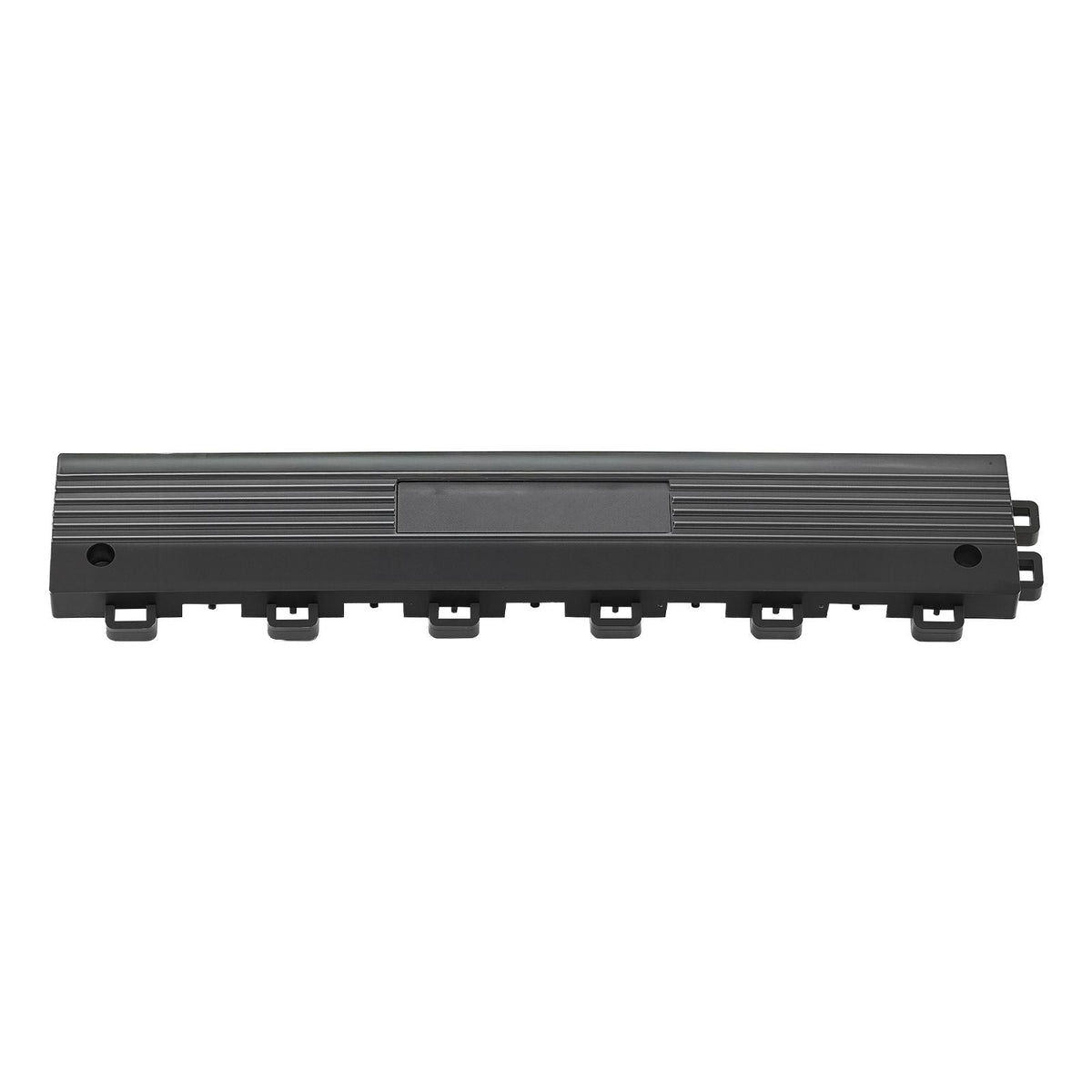 Transition Edge Kit, 11-Piece, Durable PP Interlocking Modular Garage Floor Edging, Easy Installation, Edge Protection for Wet Area Restaurant, Only Compatible with Drainage Mats, Black