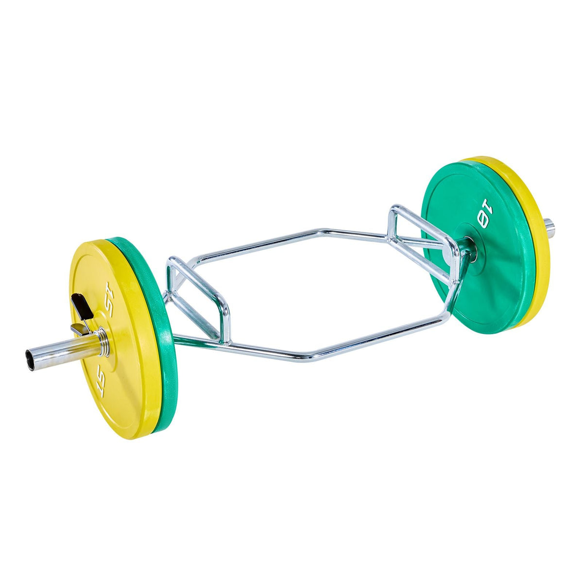 Trap Bar Hex Bar, 2-Inch Hex Barbell, 800 LBS Capacity Shrug Bars with Knurled Grips, Weightlifting and Strength Training Equipment, Home Gym for Squats, Deadlifts, Shoulder Presses, Silver