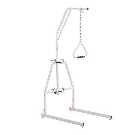 Trapeze Bar for Bed Mobility, Bed Trapeze with Clamps and Floor Stand, 250LBS Weight Capacity Bed Pull Up Assist for Elderly, Patients & Disabled, Suitable for Home Care, Hospital, Nursing Home
