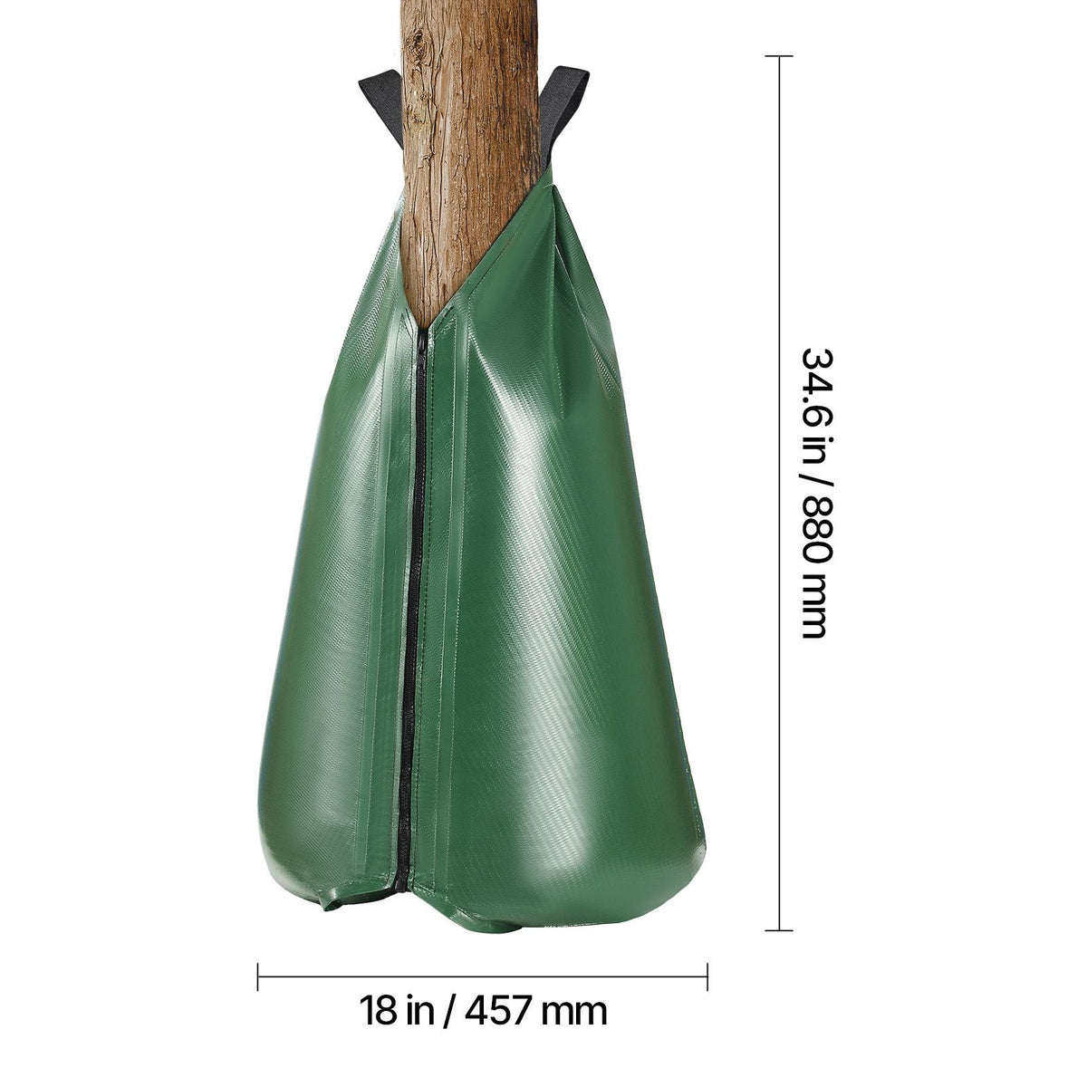 Tree Watering Bag, 8 Packs 20 Gallons Watering Bags for New Trees, 5-9 Hours Slow Release Refillable Tree Drip Irrigation Bags with Zipper, Durable Tree Watering System for Deep Root Targeting