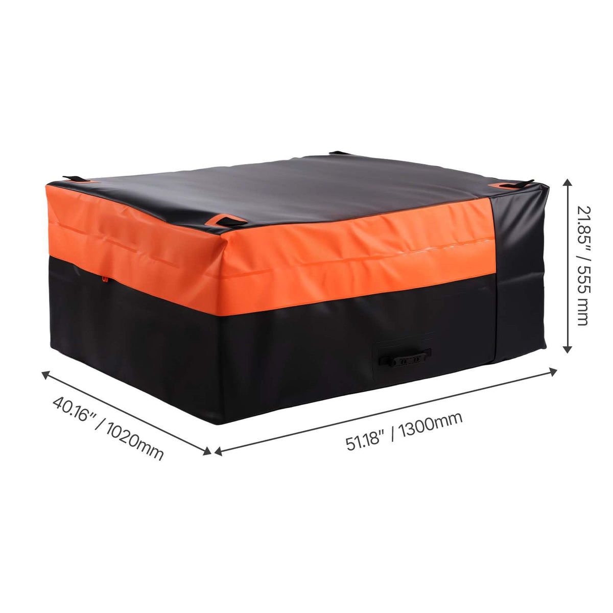 Truck Bed Cargo Bag, Waterproof 840D PVC, 51.18 x 40.16 x 21.85 in (26 Cubic Feet), Heavy Duty Cargo Bag for Truck Bed with 4 Bungee Cords with Hooks, Fits a Variety of SUV and Pickup Trucks