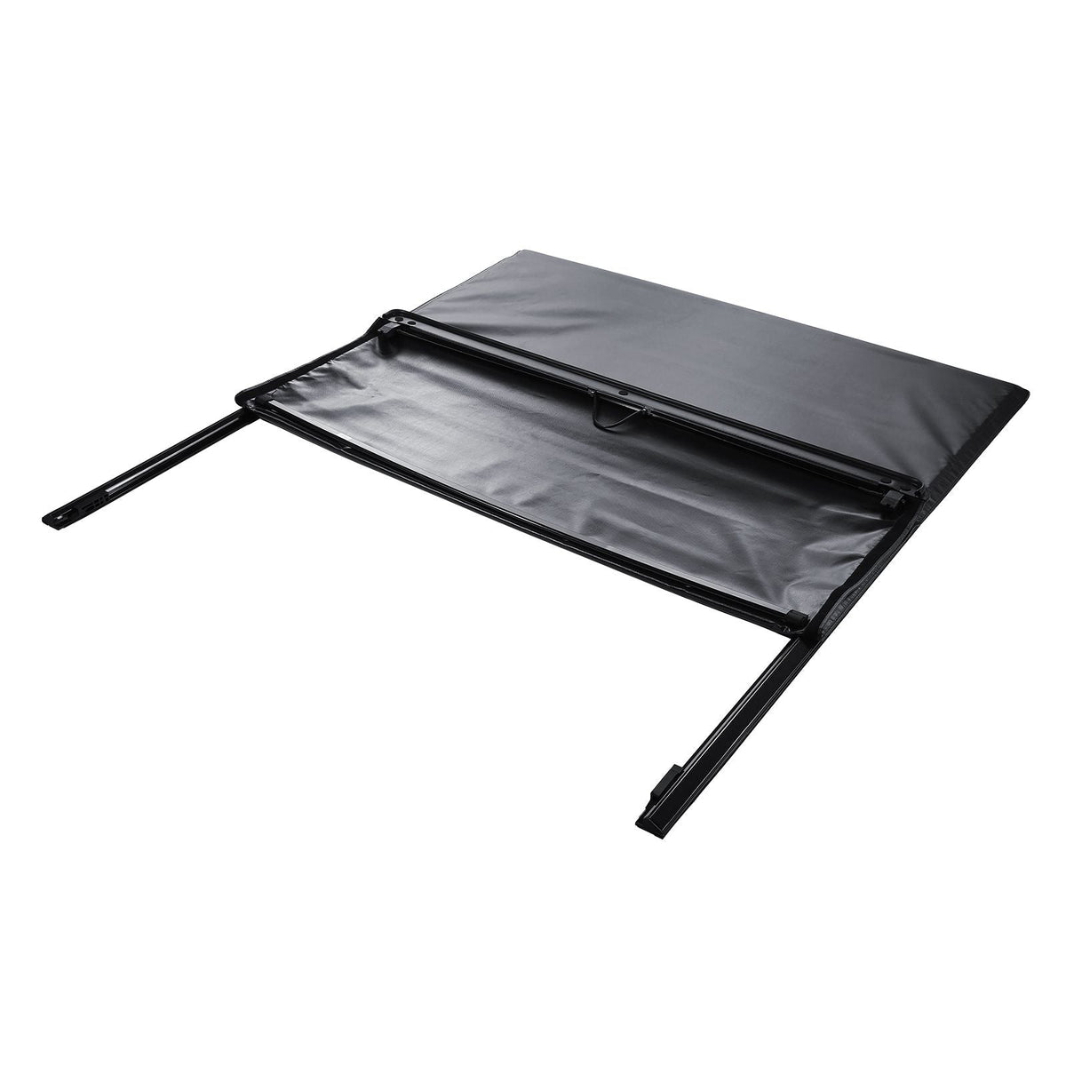 Truck Bed Cover, Roll Up Truck Bed Tonneau Cover, Compatible with 2014-2024 Chevy Silverado / GMC Sierra 1500, for 6.6 x 5.2 ft / 6.6 x 5.3 ft Bed, Soft PVC material, Roll Up Tonneau Cover