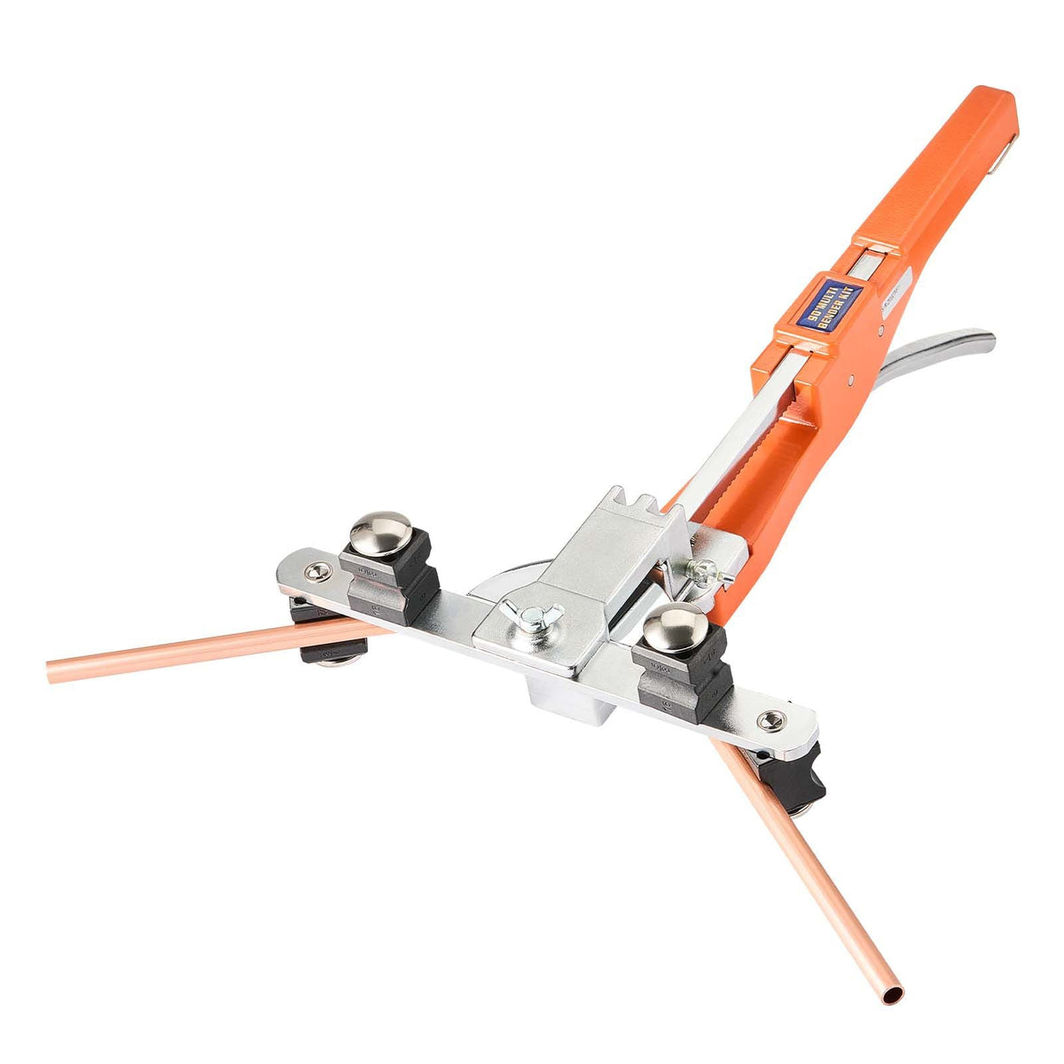 Tubing Bender Kit, 1/4 to 7/8 Inch, Compact Ratcheting Tube Pipe Bender, Forward/Reverse Hand Bending Tool, with 7 Aluminium Alloy Dies, for Copper HVAC Air Conditioning Refrigeration Repair