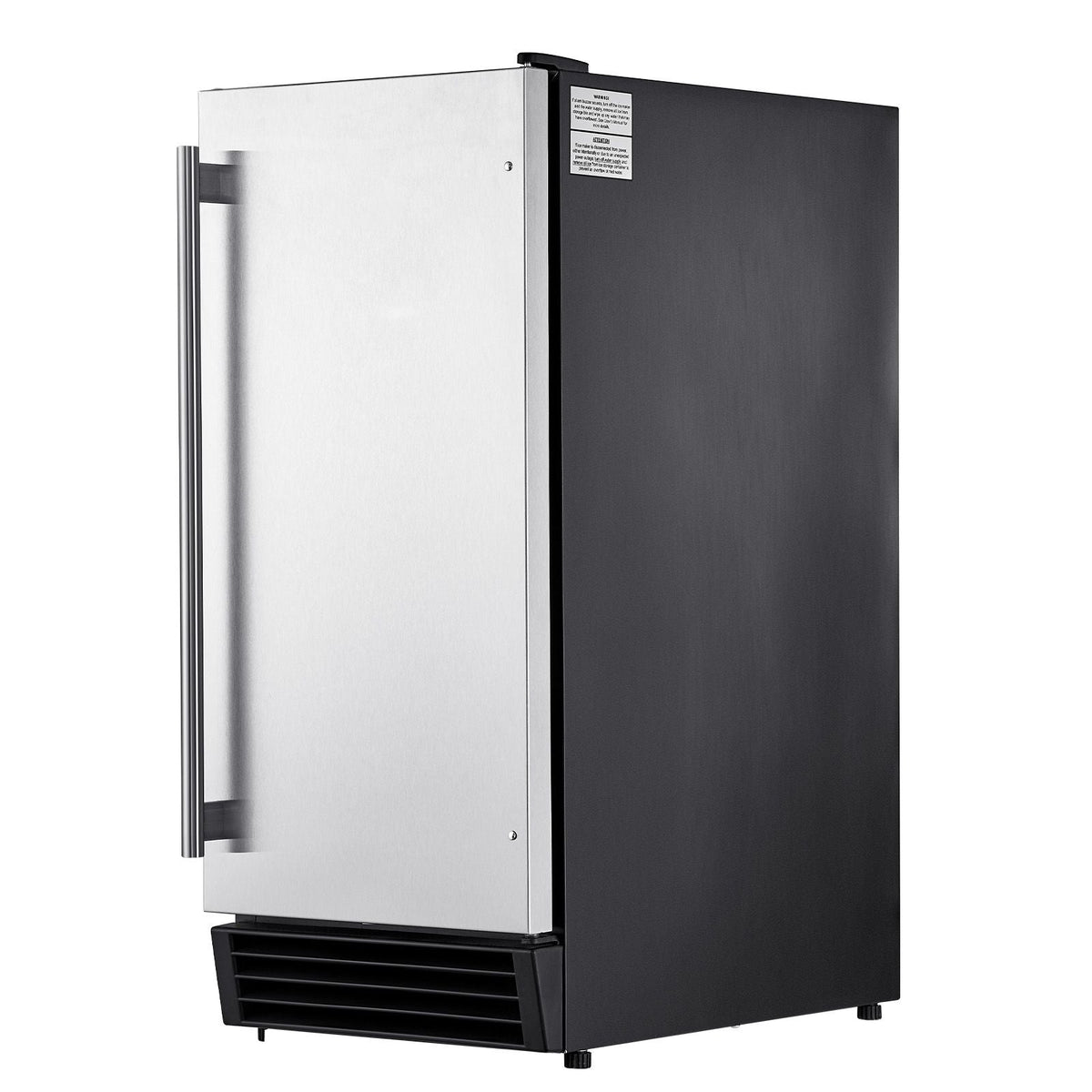 Undercounter Built-in Ice Maker, 50 Lbs/Day Under Counter Ice Maker Machine with Drain Pump Reversible Door Stainless Steel, Freestanding Ice Maker for Commercial Home Kitchen