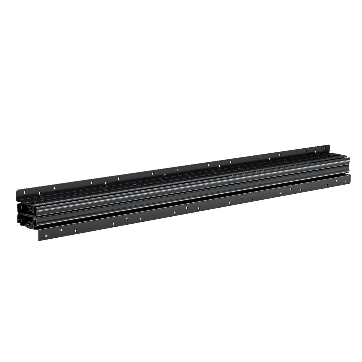 Undermount Drawer Slides, 40 inch, Full Extension Ball Bearing Under Stair Cabinet Rails, 260 LB Load Capacity Heavy Duty Bottom Stair Cabinet Glides Track Runners,for DIY Replacement, Black