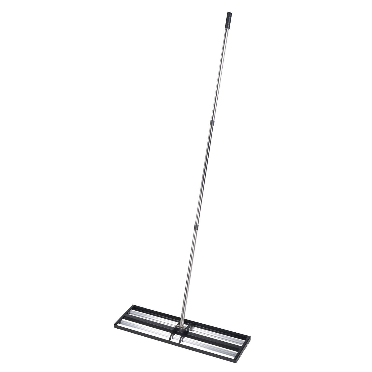 Updated Lawn Leveling Rake with Roller, 48'' x 10" Stainless Steel Lawn Leveler with 83.9'' Adjustable Handle, Heavy Duty Yard Leveling Rake, Effort Saving Lawn Leveling Tool for Yard Golf Court