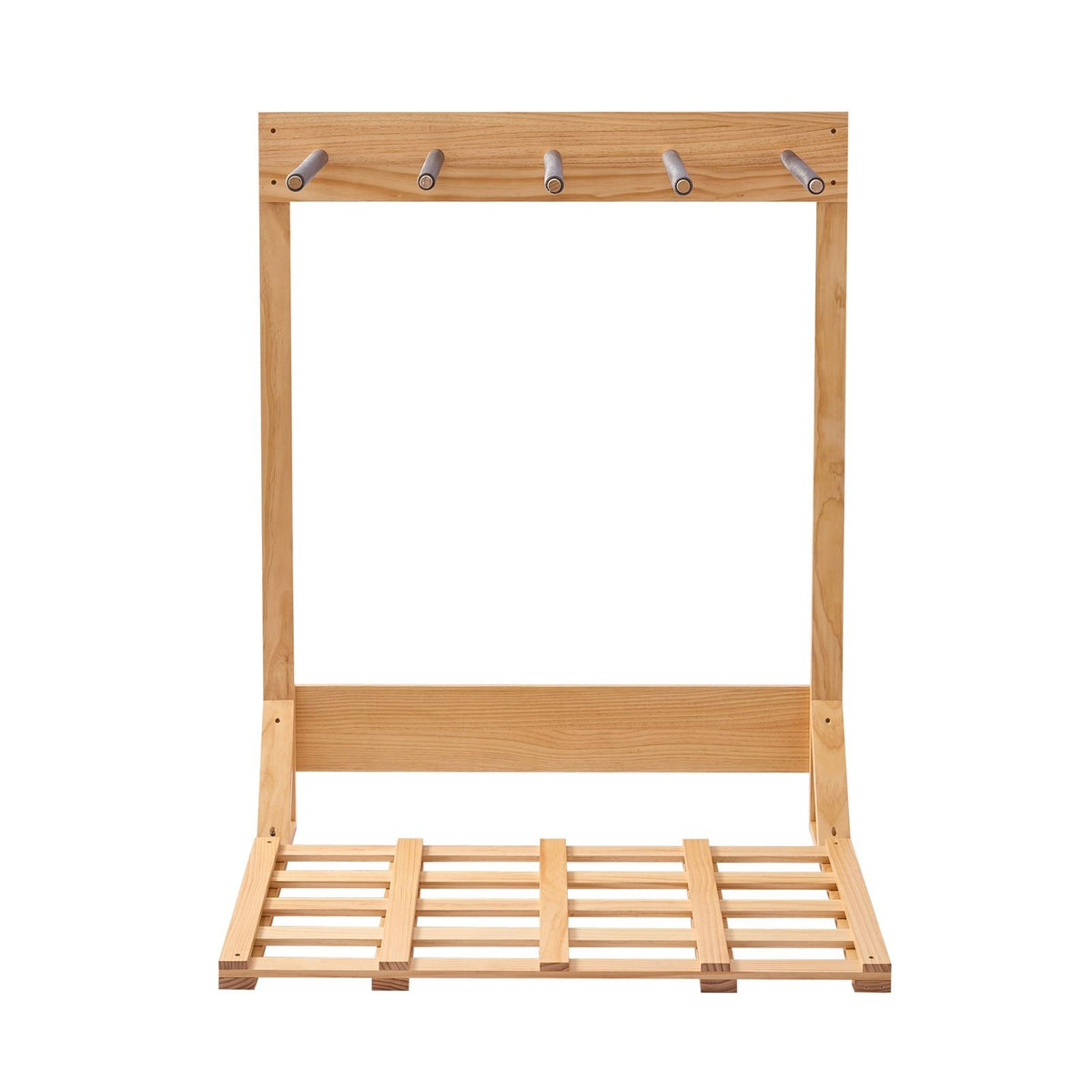 Vertical Surfboard Stand, 4 Tiers Wooden Surfboard Rack for Storage and Display, Freestanding Board Stand Organizer, Surf Board Holder for Wakeboards, Snowboards, Kiteboards, Shortboard, Skis