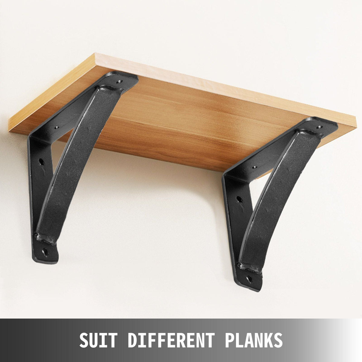 2 Pack Steel Shelf Brackets, Heavy Duty Hand Welded Steel Brackets 7x6x2", 450 lbs Supports Heavy Weight , Floating Shelves Triangle Supports, DIY Rustic Shelving Joints(7x6x2", 450 lbs)