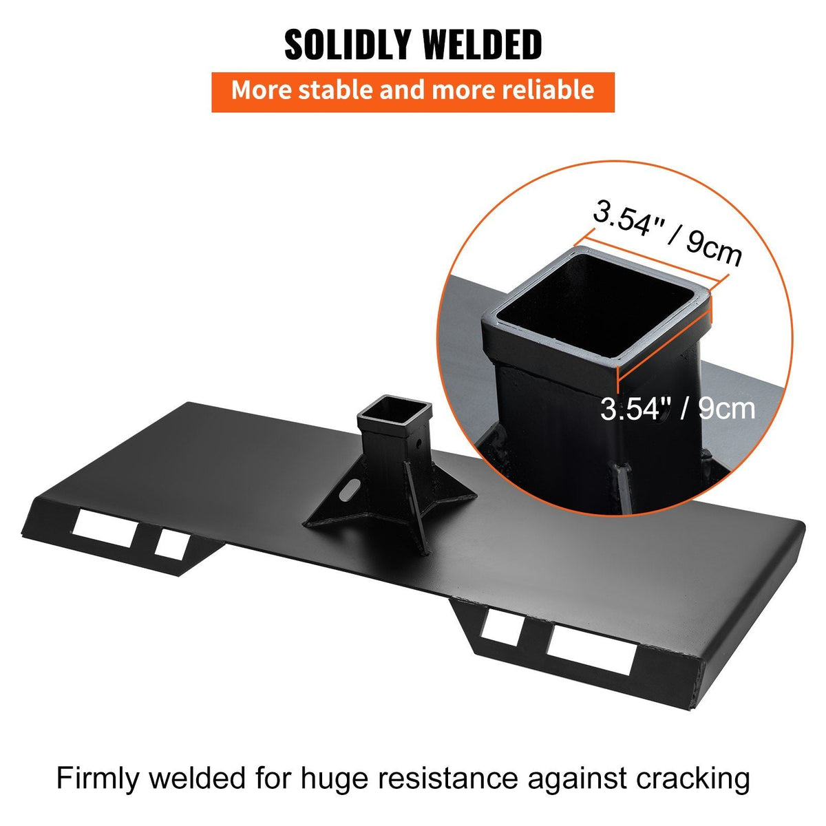 3/8" Top Bar Thick 1/4"Thick Skid Steer Bobcat Plate Quick Tach Attachment Mount Plate