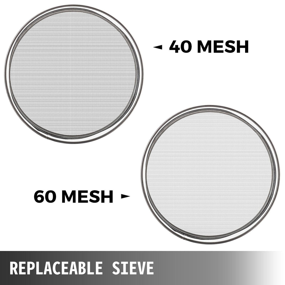 Automatic Sieve Shaker Included 40 Mesh + 60 Mesh Flour Sifter Electric Vibrating Sieve Machine 110V 50W Sifter Shaker Machine 1150 r/min for Flours, Herbal Powder