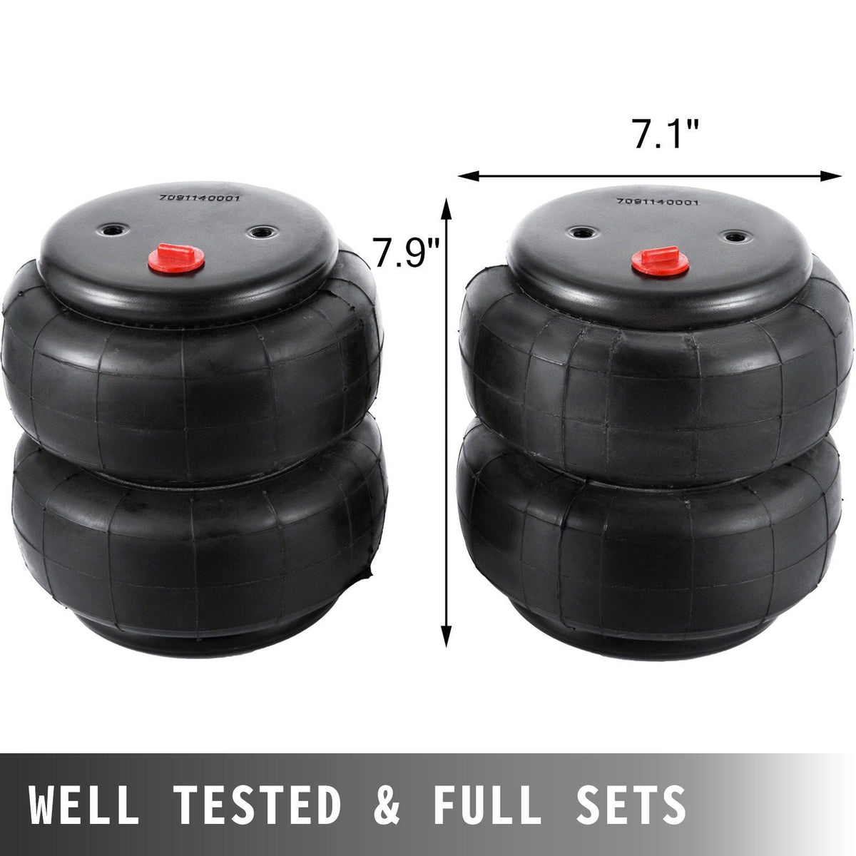 D2600 Two Air Bags Single Port 1/2"npt Air Springs Suspension