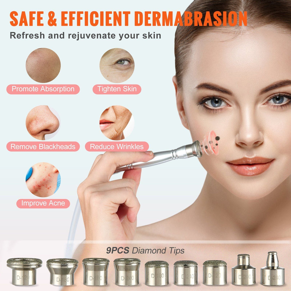 Diamond Microdermabrasion Machine 3 in 1 Facial Beauty Equipment for Salon