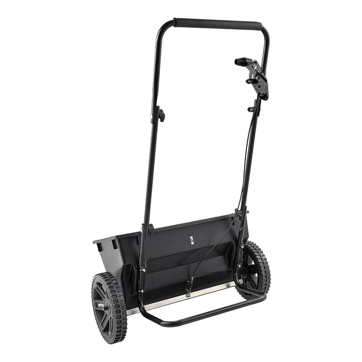 Walk-Behind Push Spreader, 50LBS Capacity, Drop Spreader with Hopper Grate, 18 in Spreading Width & 30 Settings, 10 in All Terrain Tires, Garden & Lawn Spreaders for Seed, Fertilizer, Salt