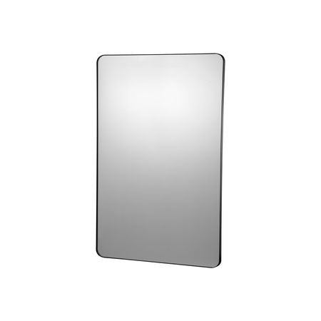 Wall Mounted Makeup Mirror, 0.15" Thick, 30" x 40" Mirror with Aluminium Alloy Frame & Explosion-Proof Film, Scratch-Resistant Mirror with Z-Shaped Bracket, Fit for Bathroom/Bedroom/Living Room
