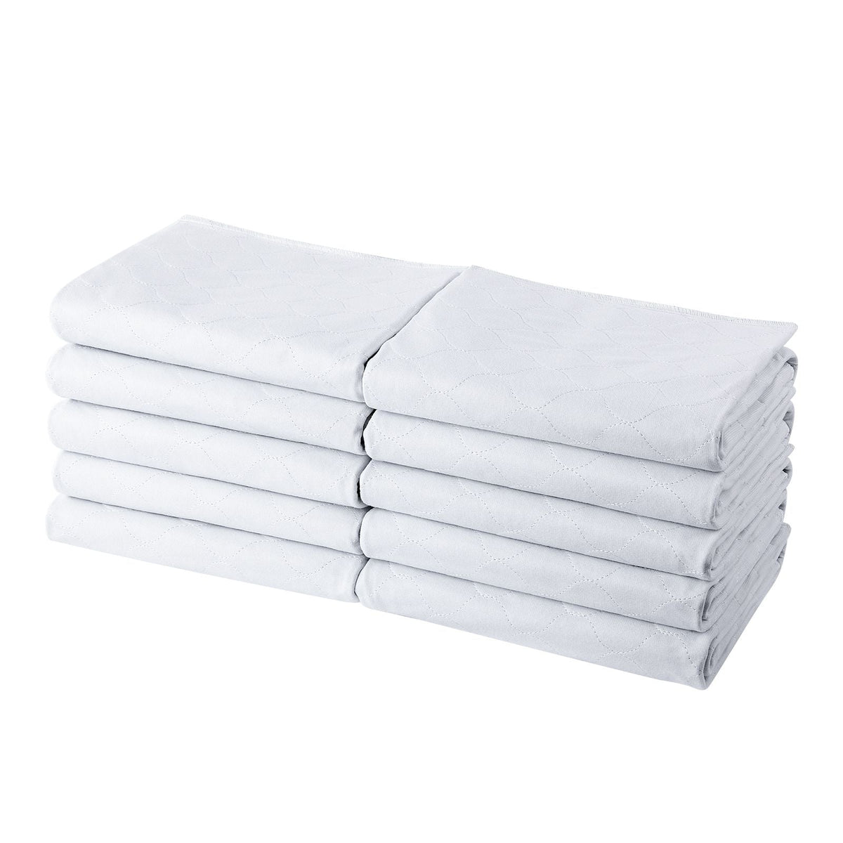 Washable Underpads, 34 x 36-inch Reusable Bed Pads, Super Absorbent & Fast Drying Incontinence Bedwetting Pad for Bed Sofa and Mattress, Protective Pee Pads for Pet Adult Kid Elderly (10-Pack)
