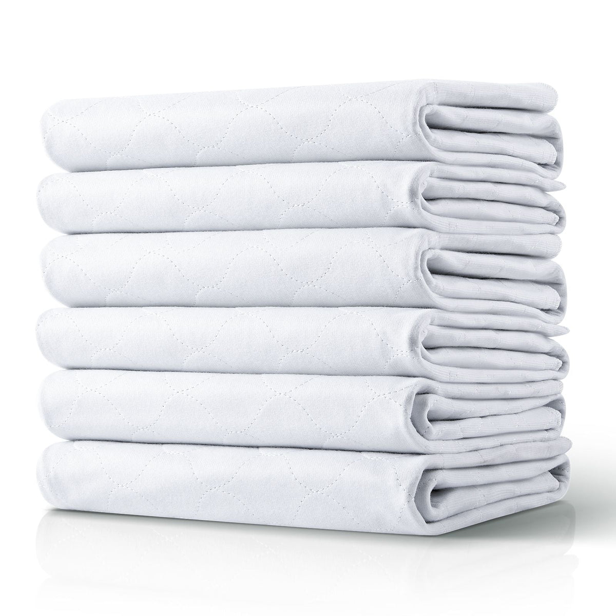 Washable Underpads, 34 x 36-inch Reusable Bed Pads, Super Absorbent & Fast Drying Incontinence Bedwetting Pad for Bed Sofa and Mattress, Protective Pee Pads for Pet Adult Kid Elderly (10-Pack)