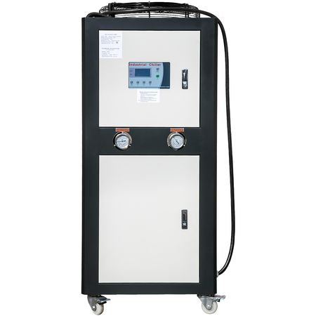 Water Chiller 6Ton Capacity, Industrial Chiller 6Hp, Air-Cooled Water Chiller, Finned Condenser, with Micro-Computer Control, Stainless Steel Water Tank Chiller Machine for Cooling Water