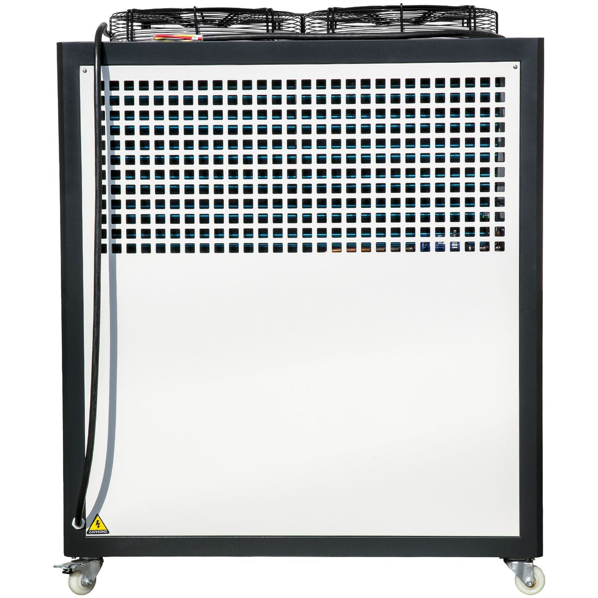 Water Chiller 6Ton Capacity, Industrial Chiller 6Hp, Air-Cooled Water Chiller, Finned Condenser, with Micro-Computer Control, Stainless Steel Water Tank Chiller Machine for Cooling Water