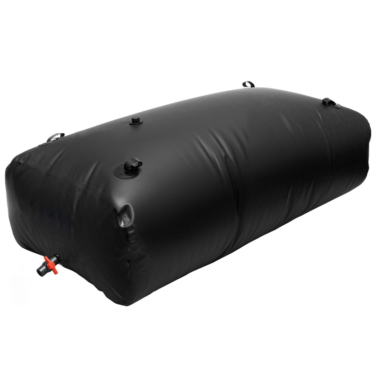 Water Storage Bladder, 264 Gallon (1000L) Water Storage Container Tank, 1000D PVC Large Capacity Soft Bag Bladder, Collapsible Portable for Garden Irrigation, Camping, RV, Emergency Use - Black
