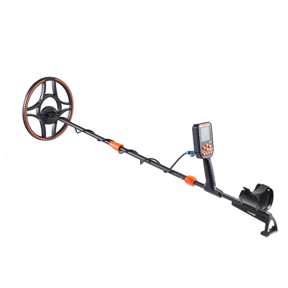Waterproof Metal Detector, 12", Professional High Accuracy Gold Detector for Adults, with Display, Wireless Headphones, 7 Modes, Adjustable Length, for Detecting Gold Treasure Hunting, IP68