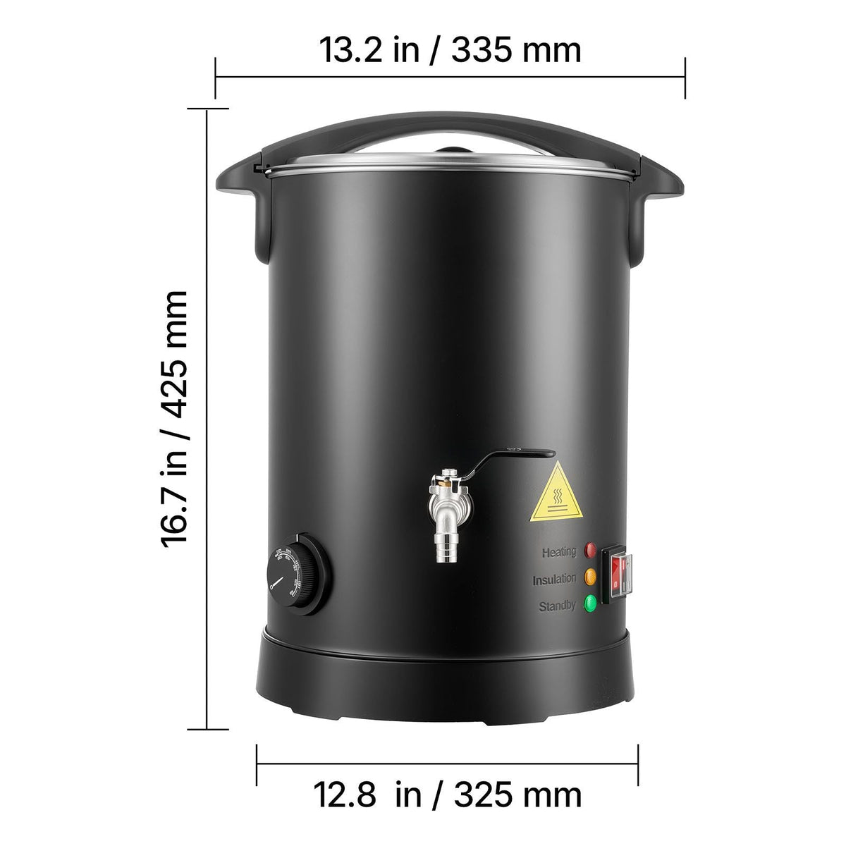 Wax Melter for Candle Making, 8.5 Qts, Fast and Even Heating, with Easy Pour Spout and Temperature Control, Hourglass Base for Non-Stick Smooth Flow, Wax Melting Pot for Making Candles Soaps