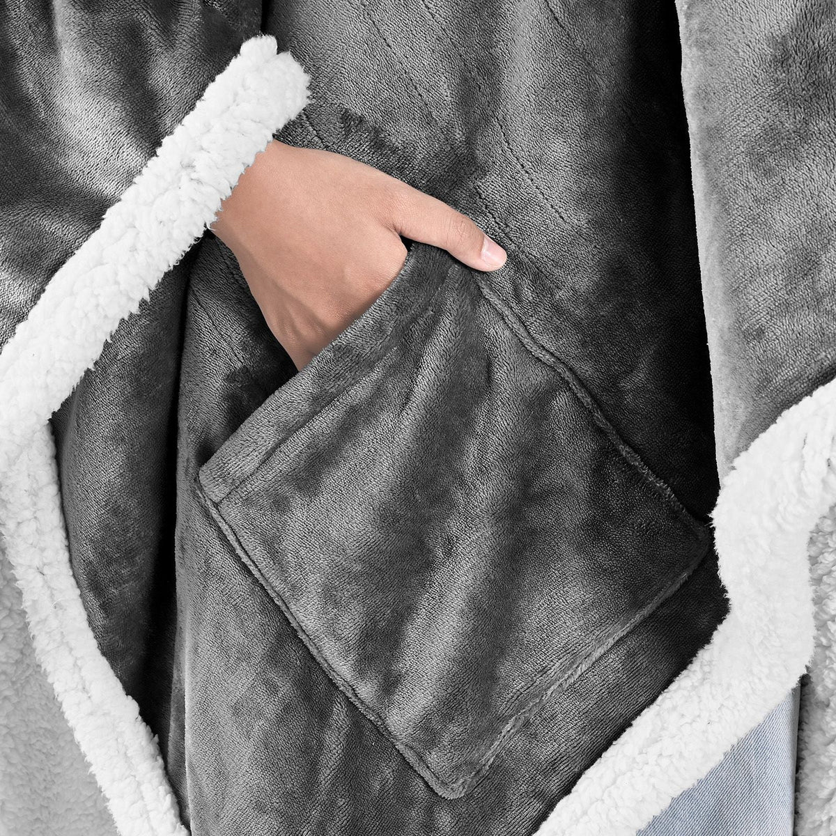 Wearable Heated Throw Blanket Electric Shawl, Portable Robe Blanket Hoodie for Women, 5 Heating Levels, 3H Auto Shut-Off, Overheat Protection,Winter for Adult Mom Girlfriend,Machine Washable