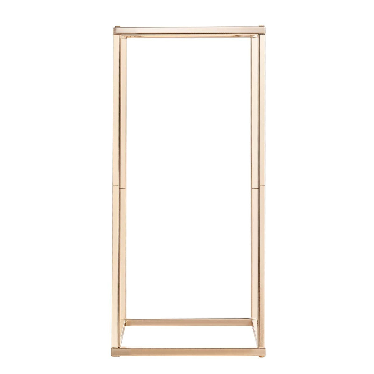 Wedding Flower Stand, 10PCS 23.62-inch Column Flower Stand, Floral Stands with Acrylic Laminate, Gold Rectangular Floral Display Rack for Wedding, Party, Birthday, Home, Gold Centerpiece Stands