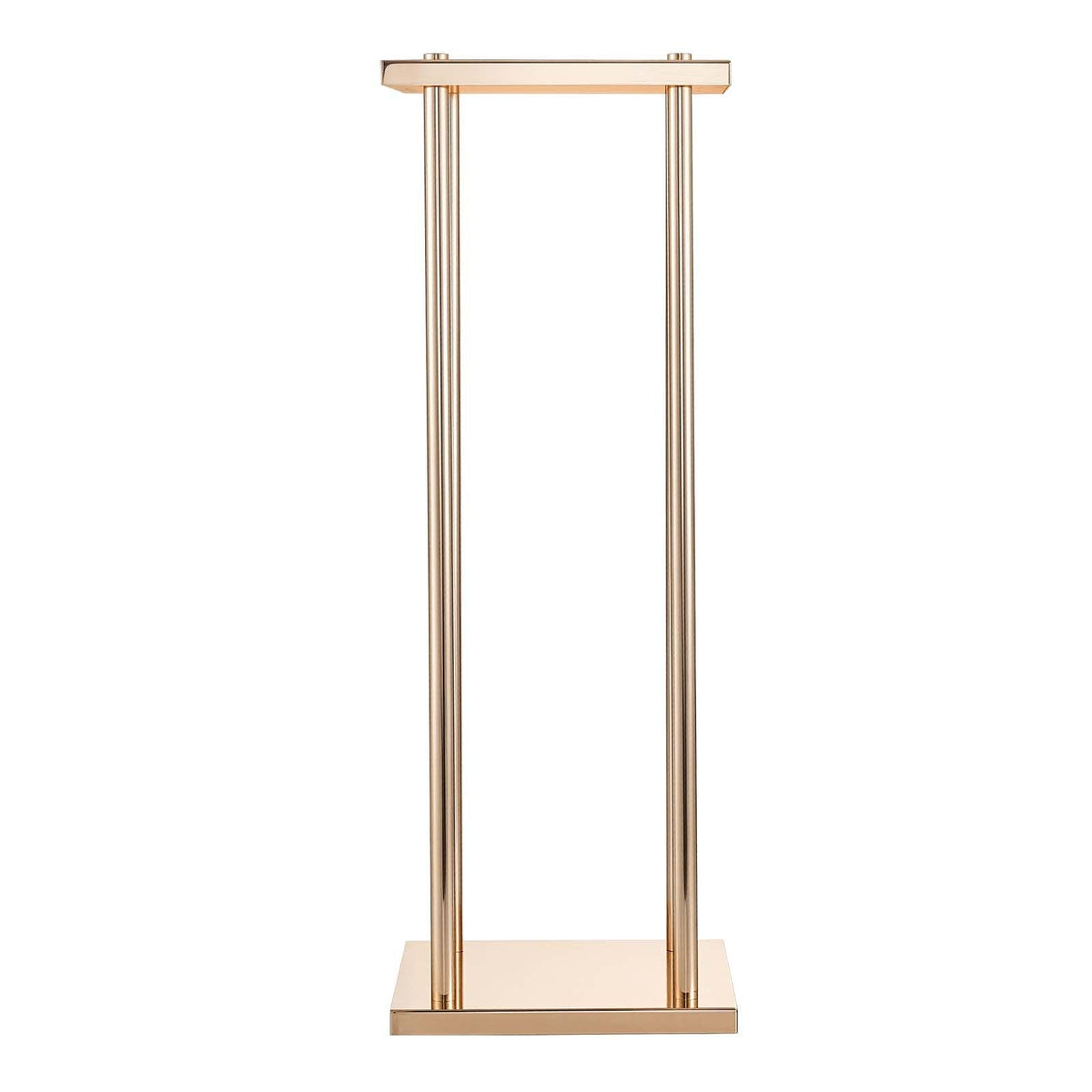 Wedding Flower Stand, 10PCS 23.62-inch Column Flower Stand, Floral Stands with Metal Laminate, Cylindrical Cubic Floral Display Rack for Wedding, Party, Birthday, Home, Gold Centerpiece Stands