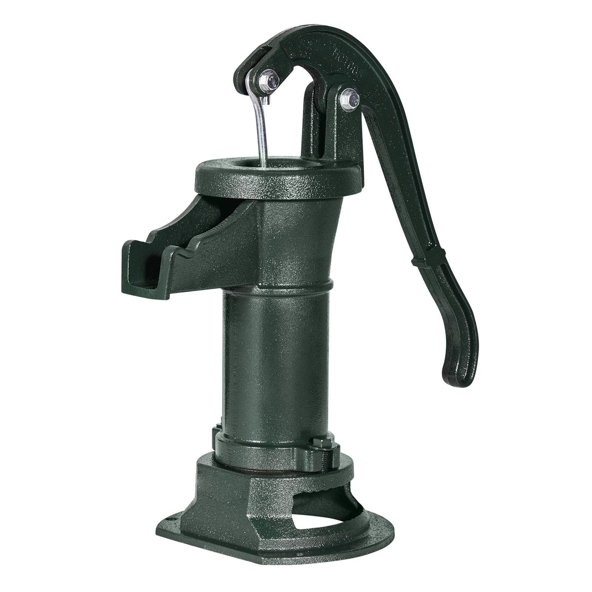 Well Hand Pitcher Pump, 25 ft Maximum Lift, Antique Cast Iron Manual Hand Water Pump, NPT 1-1/4 in Connection, Easy Installation, Old Fashioned for Outdoor Garden, Pond, Backyard, Farm, Green
