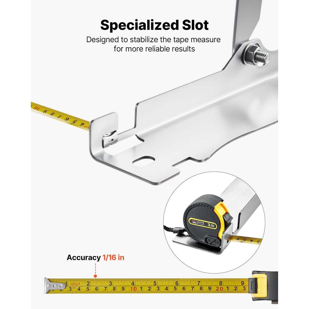 Wheel Alignment Tool, 2 PCS Stainless Steel Heavy Duty Toe Alignment Plates with 2 Measuring Tapes, Accurate Automotive Wheel Tools for Home Use, Compatible with Cars, Trucks, SUVs, and Vehicle