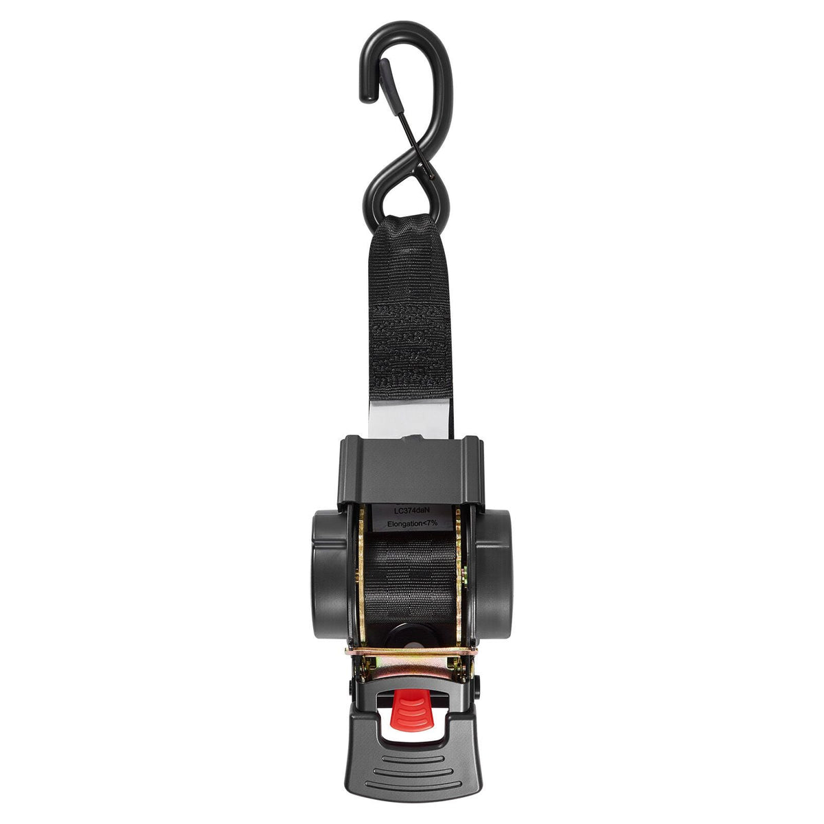 Wheel Chock Tie-Down Kit, Fixed Trailer Tie Down Strap, Car Tie Down Kit with S-Hook, Break Strength 1649 lbs & Working Load 550 lbs Motorcycle Tie-Down System for Trailers, Boats, Snowmobiles