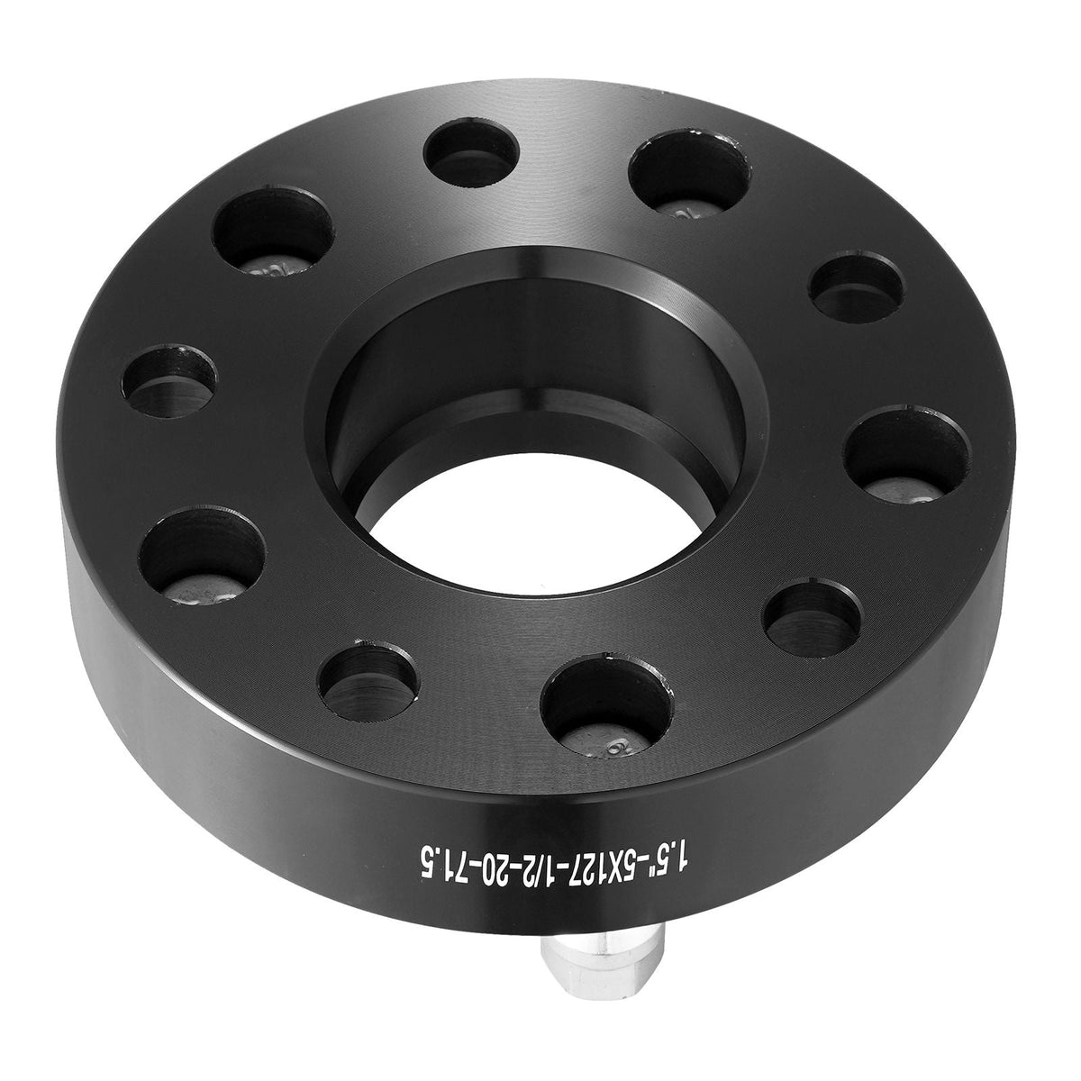 Wheel Spacers, 1.5" 5"x5.5" Wheel Adapters, 5 Lug Forged Spacer, 71.5 mm Bore Hubcentric M1/2-20 Studs Spacers, Fit for Jeep Journey, WRANGLER JK JKU, Commander XK, Marquis, 4 PCS Black