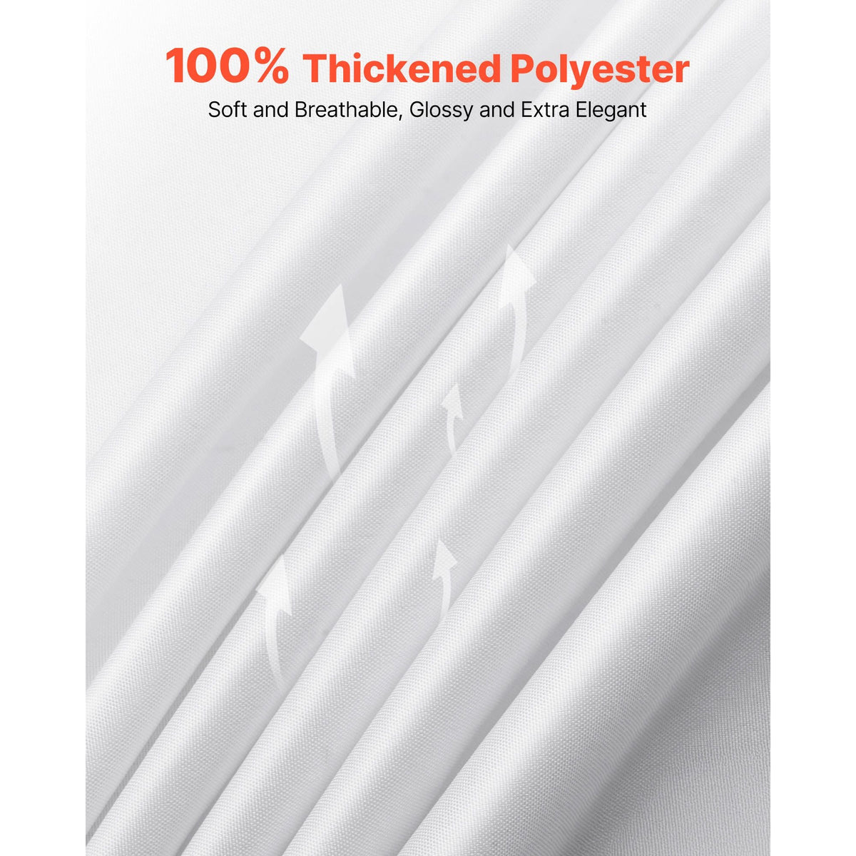 White Tablecloths for Rectangle Tables, 10 Pack, 70 x 120 Inches, Reusable and Machine Washable Table Clothes, Wrinkle-Resistant Polyester Fabric Table Covers for Wedding, Party, Banquet