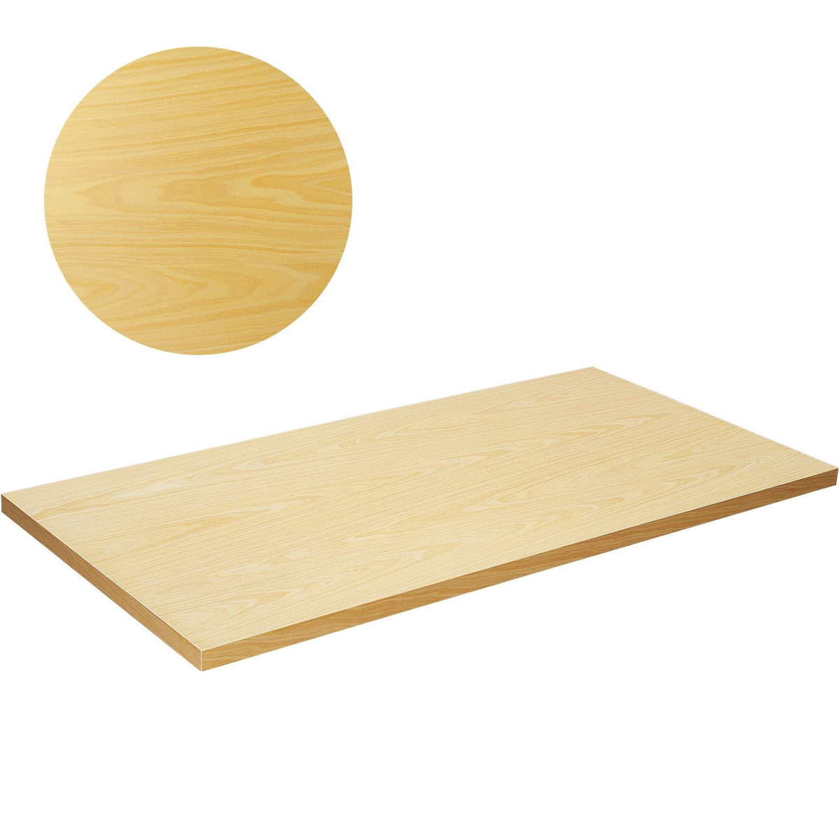 Wood Table Top, Holds up to 330 lb, 47.2" x 29.5" x 1.5" Rectangular Countertop for Height Adjustable Electric Standing Desk Frame, Universal Solid One-Piece Maple Desktop for Office & Home Desk